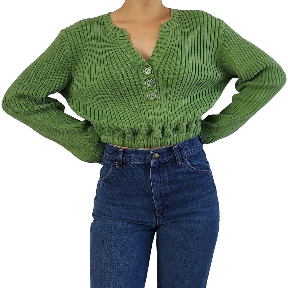 Vintage Jones New York Sport Cropped Sweater